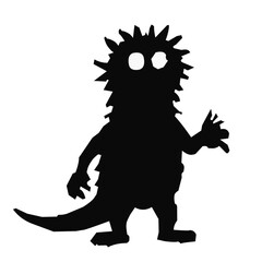 Black monster abstract silhouette