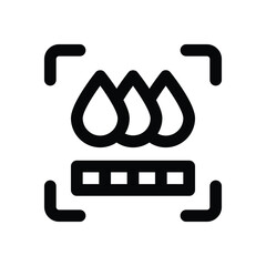 drop line icon. Clean and minimalist vector icon for websites, mobile apps, presentations, and logos. Fully scalable and customizable for any project.