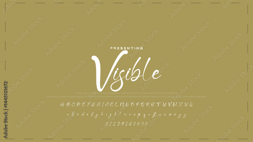 Poster hand drawn vector alphabet. modern monoline signature script font. elegant signature font. best alph
