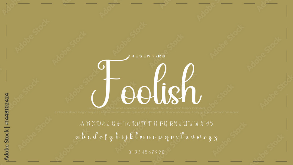 Poster hand drawn vector alphabet. modern monoline signature script font. elegant signature font. best alph