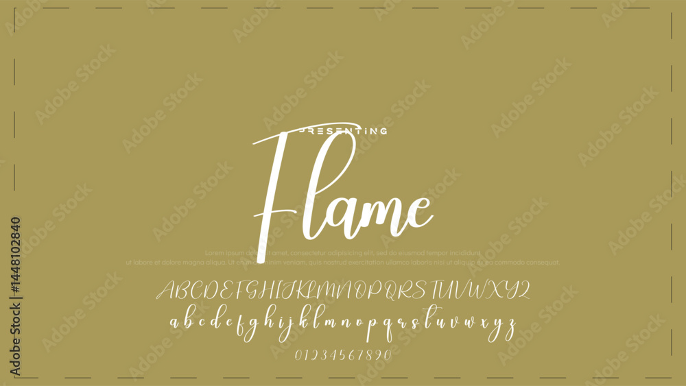 Poster hand drawn vector alphabet. modern monoline signature script font. elegant signature font. best alph