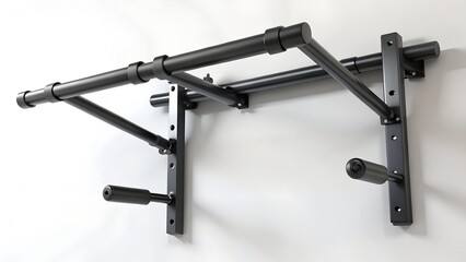 Wall-Mounted Pull-Up and Dip Bar Station