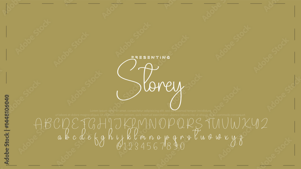 Poster hand drawn vector alphabet. modern monoline signature script font. elegant signature font. best alph