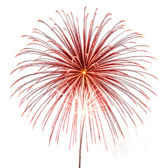 Obraz premium Fireworks burst isolated on a transparent background