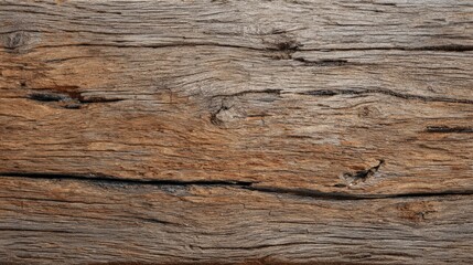 Naklejka premium Close-up view of rustic wooden texture with natural grain patterns.