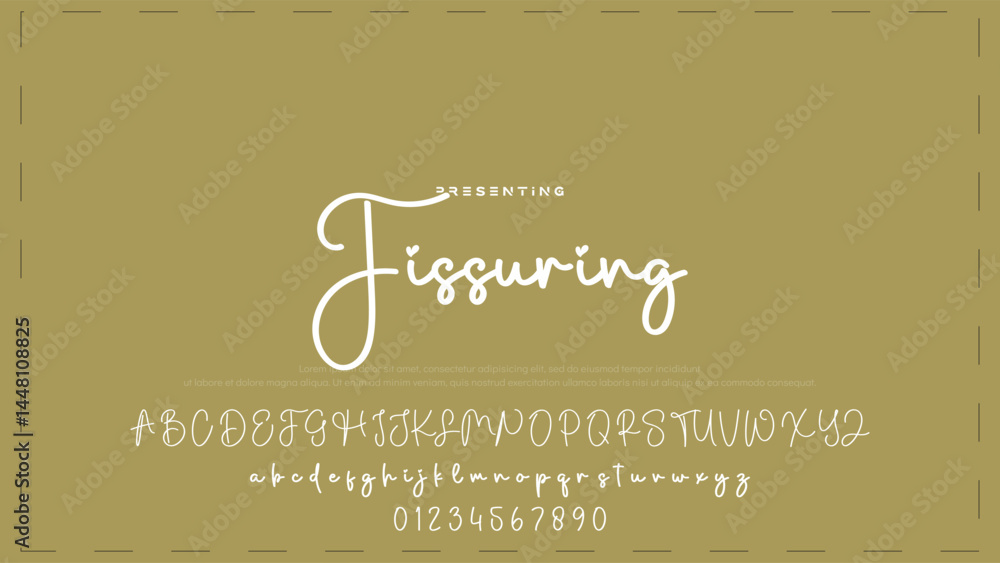Poster hand drawn vector alphabet. modern monoline signature script font. elegant signature font. best alph