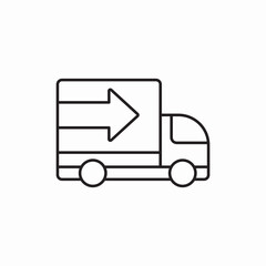 Express delivery shipping service icon vector sign