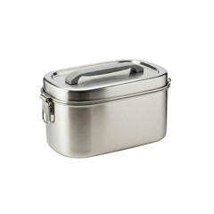 silver thermal insulated lunch box