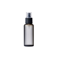 Dark Grey Frosted Glass Spray Bottle with Black Cap