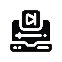 next glyph icon. Strong and solid vector icon for websites, mobile interfaces, presentations, and visual branding. High quality and easy to edit.