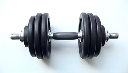 Two of dumbbells Isolated on white background