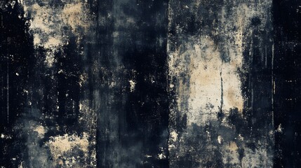 Obraz premium Dark, textured surface with vertical stripes and staining.