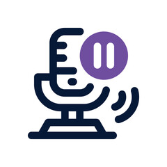 pause duotone icon. Sleek and modern vector icon for websites, mobile apps, marketing materials, and corporate design. Fully scalable and ready to use.