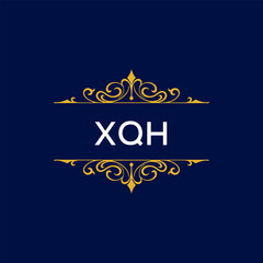 XQH Letter Initial Logo Design Template Vector Illustration