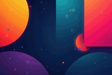 Abstract geometric shapes, bold colors, modern design, design, wallpaper, clean