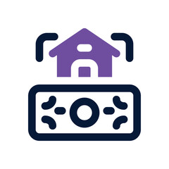 refinancing duotone icon. Sleek and modern vector icon for websites, mobile apps, marketing materials, and corporate design. Fully scalable and ready to use.