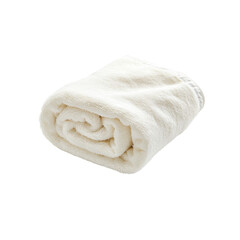 Soft Rolled Up Cream-Colored Plush Blanket or Throw