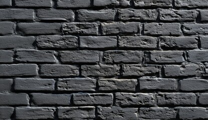 Detailed close-up of a dark gray brick wall with textured surface and rugged appearance.