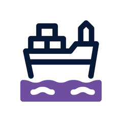 cargo duotone icon. Sleek and modern vector icon for websites, mobile apps, marketing materials, and corporate design. Fully scalable and ready to use.