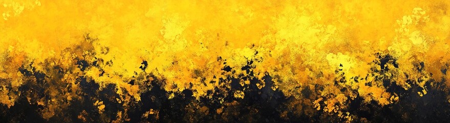 Abstract Yellow And Black Patterned Background