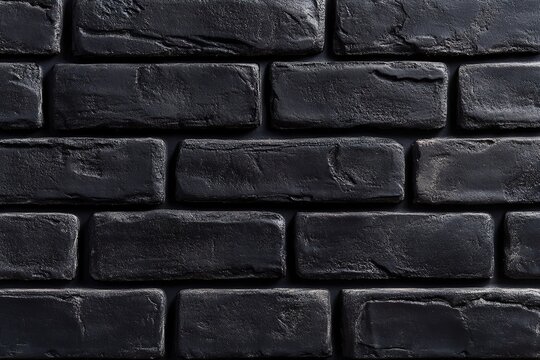 Fototapeta Dark Gray Brick Wall Texture