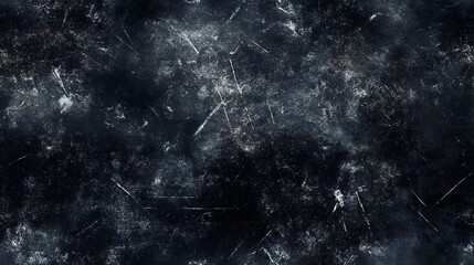 A dark, textured surface with scratches and stains.