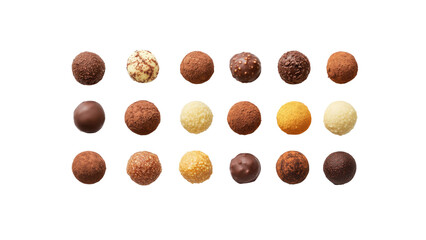 Assorted Gourmet Chocolate Truffles - Variety of Flavors and Textures
