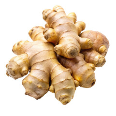 ginger root isolated on white background