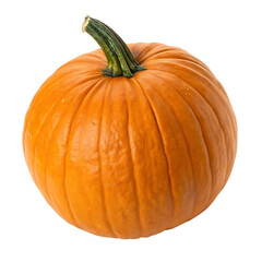 Obraz premium Whole pumpkin isolated on a transparent background
