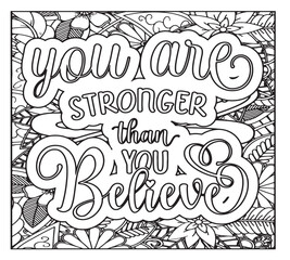 Motivational Quotes Coloring Pages For KDP