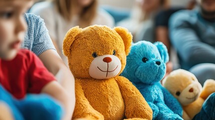 Child-centered CBT using stuffed animals to explain emotions