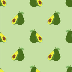 Avocado pattern geometric seamless. fresh avocados pattern.