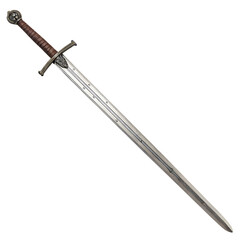 Naklejka premium Sword isolated on a transparent background