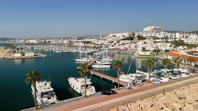 Beautiful aerial views of Sitges, Barcelona