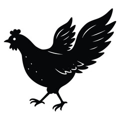 Chicken Silhouette Hen Adobe Illustrator Artwork