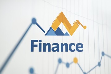 Creative logo design for finance advertising showcasing financial growth