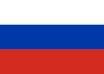 Russian flag with white, blue, red stripes