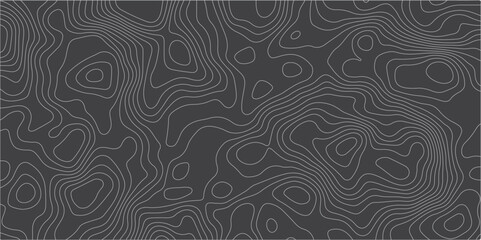 Simple Line Abstract Topographical Map
