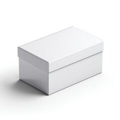Naklejka premium white box on white background