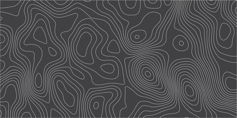 Simple Line Abstract Topographical Map