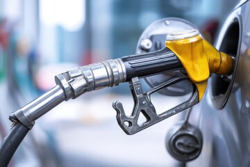 Obraz premium Refuel gas at station