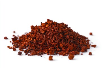 Pile of reddish-brown granules