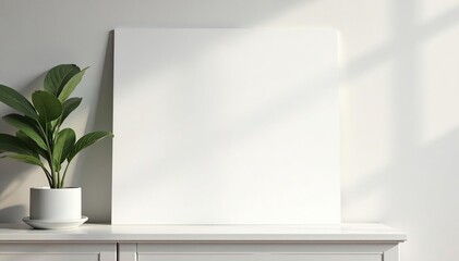 Blank white surface, ideal for product display, showcase, photography, white