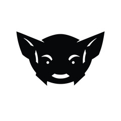 Vector flat black silhouette of a pig isolated  Adobe Illustrator Artwork