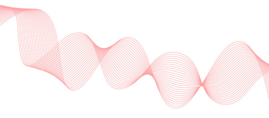 Abstract wave line for banner wallpaper background with wave design. Futuristic technology and wave pattern.
