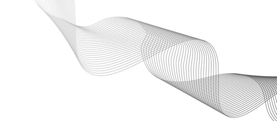 Abstract wave line for banner wallpaper background with wave design. Futuristic technology and wave pattern.