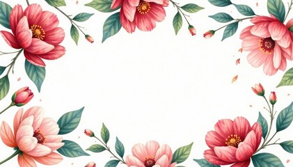Delicate watercolor floral pattern, perfect for spring flyers , background, texture