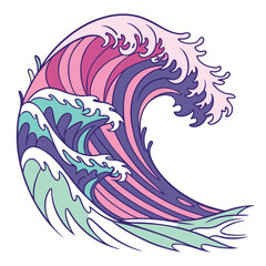 Colorful Liquid Wave Abstract Design