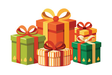 vector illustration of christmas gifts
