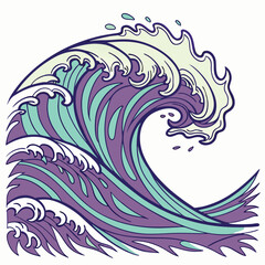 Colorful Liquid Wave Abstract Design